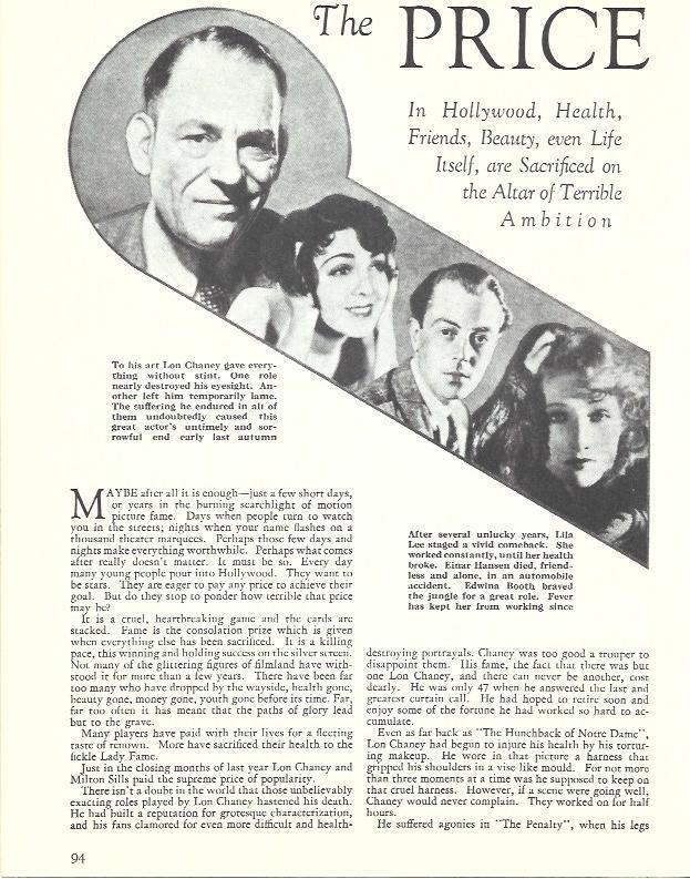 LAMINA 34575: Lon Chaney