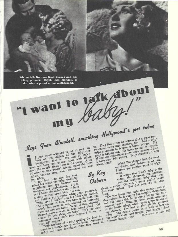 LAMINA 34573: Norma Scott Barnes con su hijo