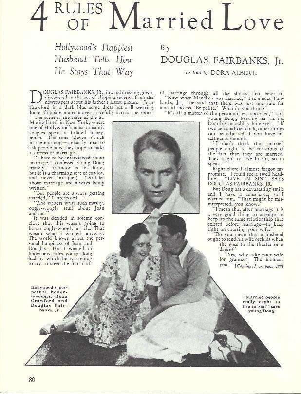 LAMINA 34568: Joan Crawford y Douglas Fairbanks