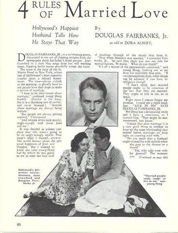 LAMINA 34568: Joan Crawford y Douglas Fairbanks