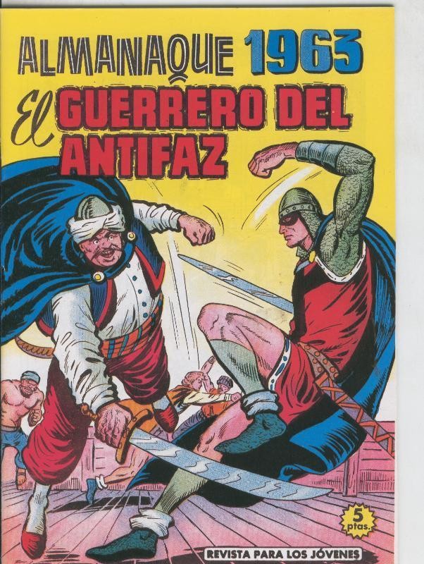 Facsimil: El Guerrero del Antifaz almanaque 1963: Oful Gomar