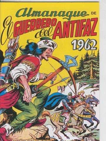 Facsimil: El Guerrero del Antifaz almanaque 1962: Diego el villano