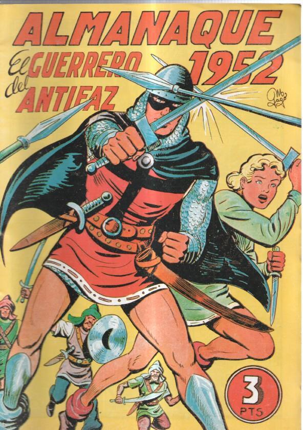 Facsimil: El Guerrero del Antifaz almanaque 1952: Mascara blanca
