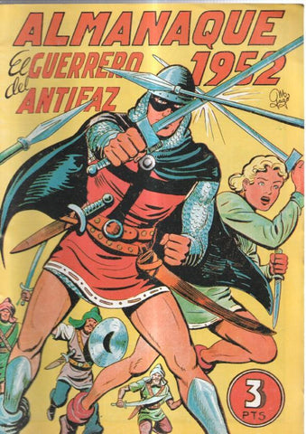 Facsimil: El Guerrero del Antifaz almanaque 1952: Mascara blanca