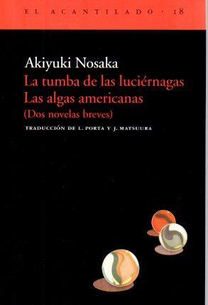 POSTAL PV01715: Publicidad La tumba de las luciernagas y Las algas americanas por A. Nosaka