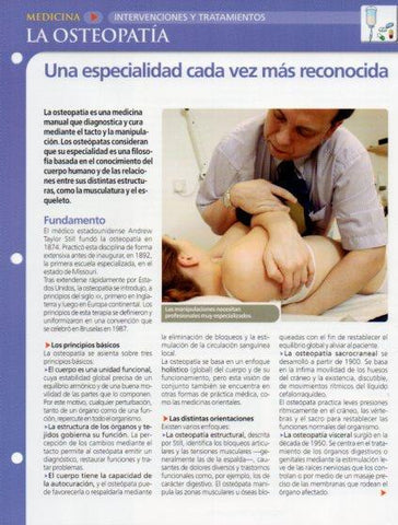 LAMINA V28624: La osteopatia