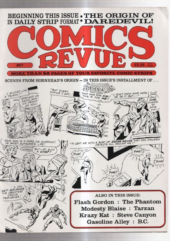 Revista: Comics Revue numero 87: Spiderman, Gasoline Alley