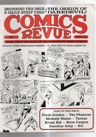 Revista: Comics Revue numero 87: Spiderman, Gasoline Alley