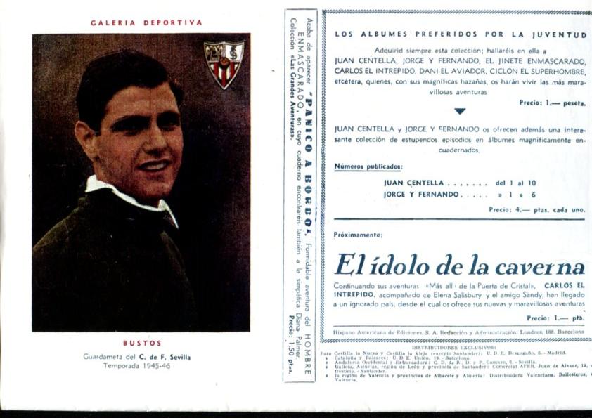 Facsimil: La expedicion Rawson (trasera cromo de Bustos del Sevilla)