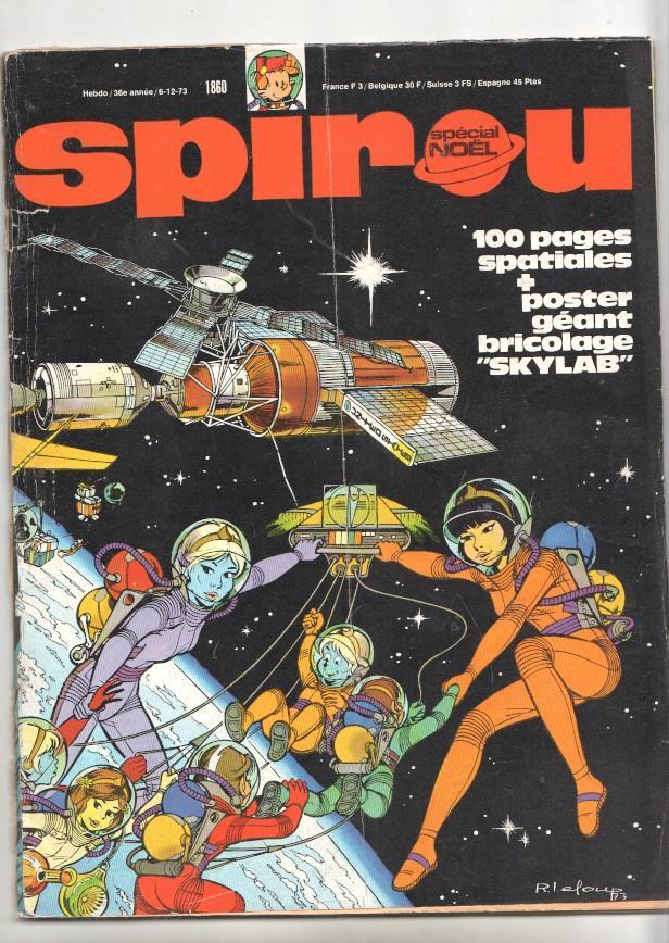 Revista Spirou num 1860. Special Noel: 6/12/73 - NO INCLUYE POSTER CENTRAL
