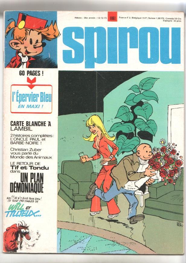 Revista Spirou num 1861: 13/12/73 - NO INCLUYE POSTER CENTRAL/SUPLEMENTO