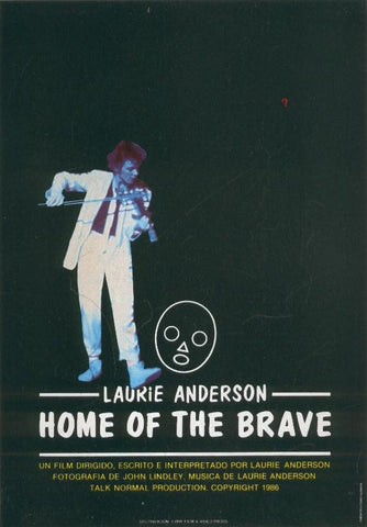 Caratula/Cartel de Cine: HOME OF THE BRAVE por Laurie Anderson