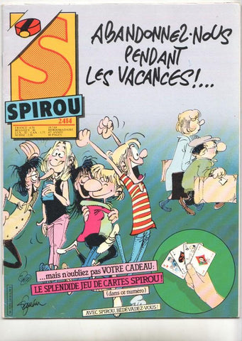 Revista Spirou num 2414, año 47, 19/7/84 - NO INCLUYE JUEGOS DE CARTAS DE SPIROU