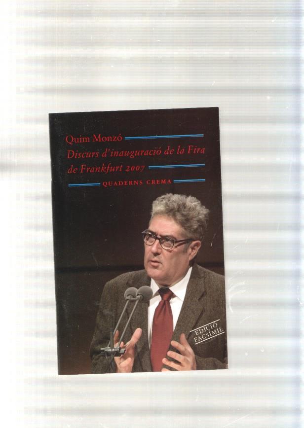 Discurs d'inauguracio de la Fira de Frankfurt 2007, edicio facsimil