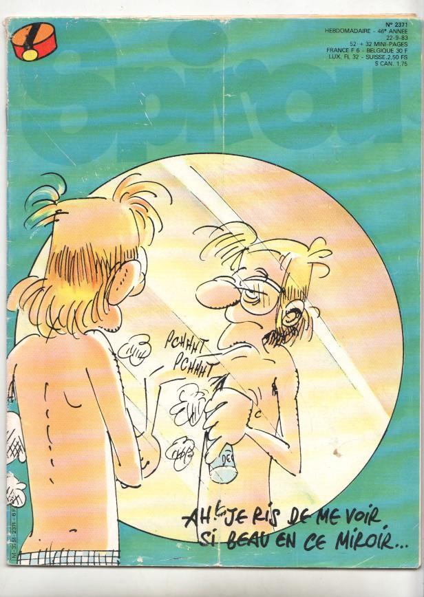 Revista Spirou num 2371, año 46, 22/9/83 - NO INCLUYE SUPLEMENTO CENTRAL DE 32 MINI PÁGINAS