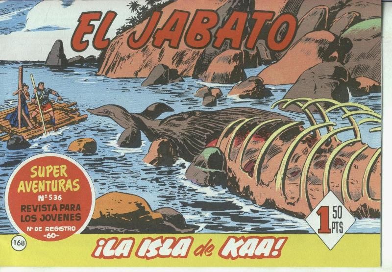 El Jabato facsimil numero 168: La isla de Kaa