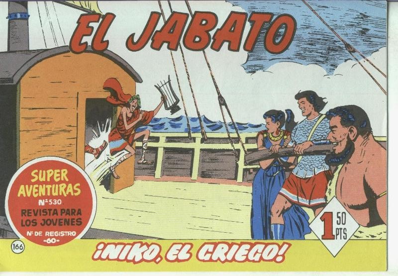 El Jabato facsimil numero 166: Niko, el griego