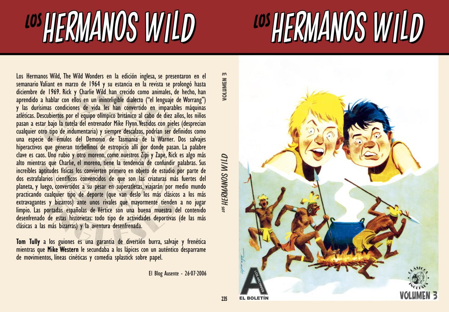 Los Archivos de El Boletin volumen 235: Los Hermanos Wild vol 3