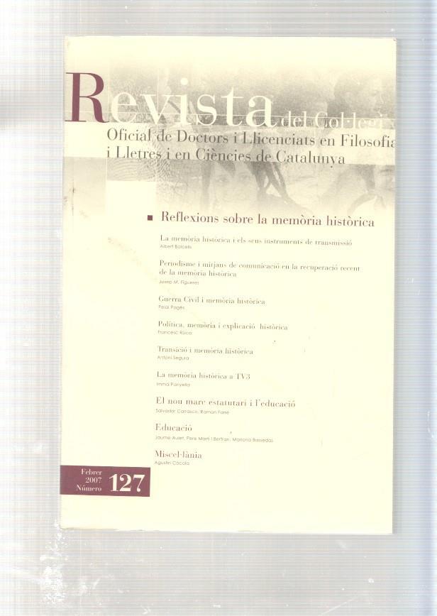 Revista del col legi Oficial de doctors i Llicenciats en Filosofia i en Ciencies de