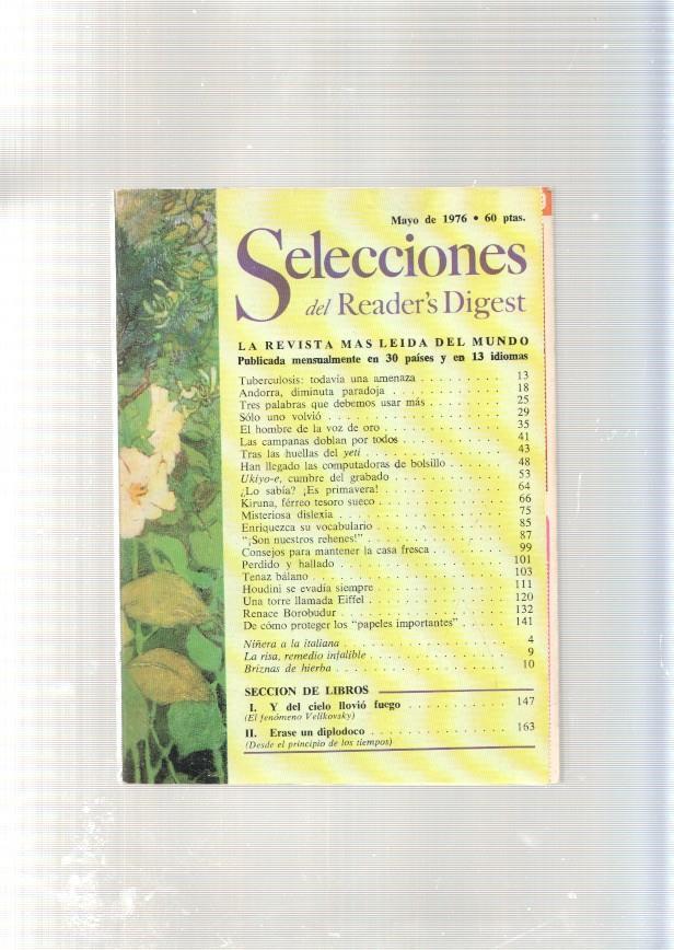 Selecciones Reader s Digest, mayo 1976: Tuberculosos, todavia