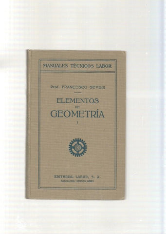 Elementos de Geometria Tomo I