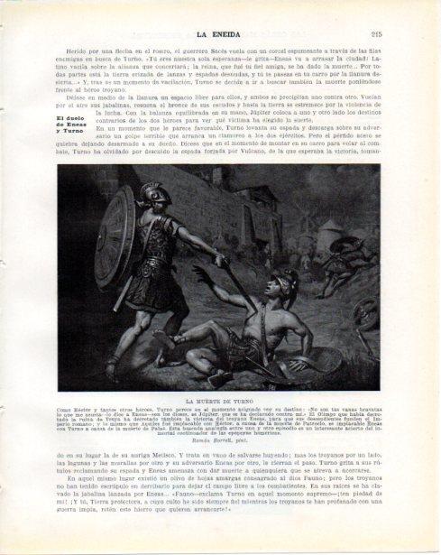 LAMINA V34273: La muerte de Turno por Ramon Borrell