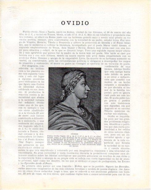LAMINA V34274: Ovidio 