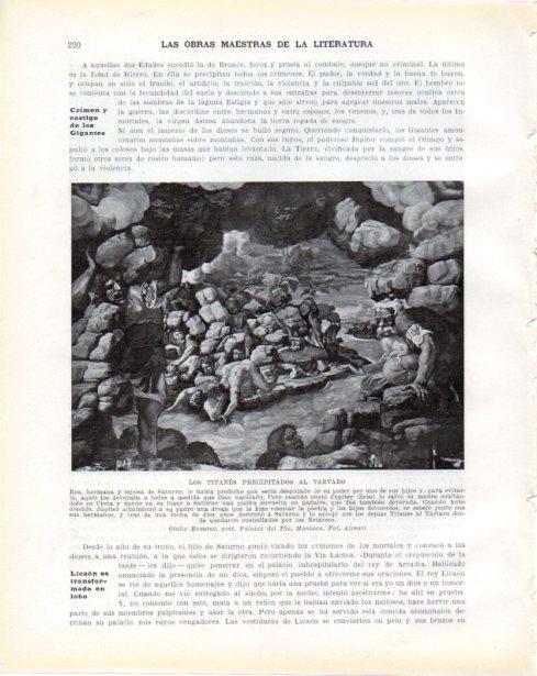 LAMINA V34275: Los Titanes precipitados al Tartaro por Giulio Romano
