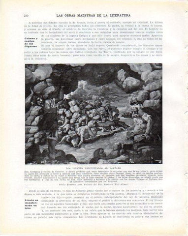 LAMINA V34275: Los Titanes precipitados al Tartaro por Giulio Romano