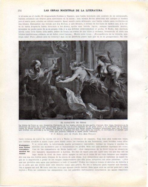 LAMINA V34294: El banquete de Tereo por Rubens