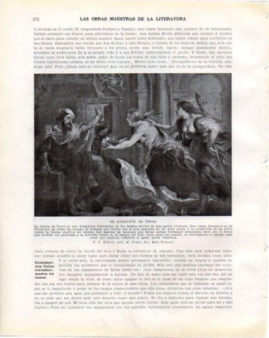 LAMINA V34294: El banquete de Tereo por Rubens