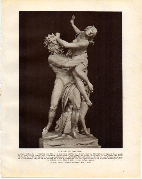 LAMINA V34292: El rapto de Proserpina por Bernini
