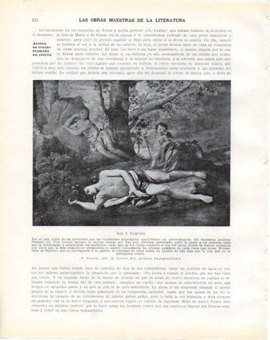 LAMINA V34283: Eco y Narciso por N. Poussin