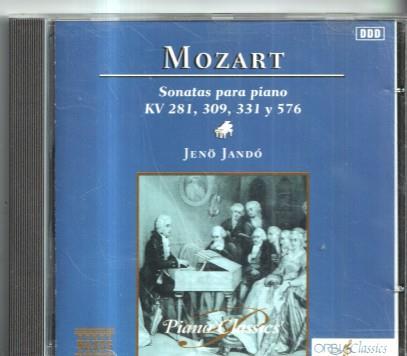 CD MUSICA: MOZART: Sonatas para piano KV 281, 309, 331 y 576