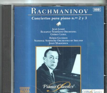 CD MUSICA: RACHMANINOV: conciertos para piano nº 2 y 3
