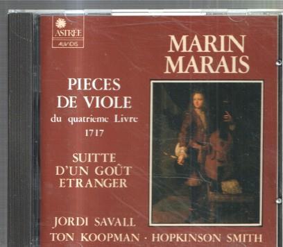 CD MUSICA:  MARIN MARAIS pieces de viole du quatrieme livre 1717