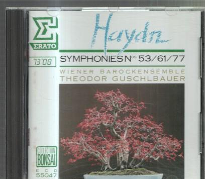 CD MUSICA:  HAYDN: Symphonies Nº 53/61/77