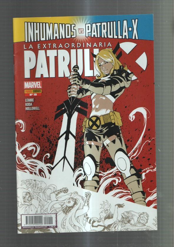 La extraordinaria Patrulla X numero 19: Inhumanos vs Patrulla X  