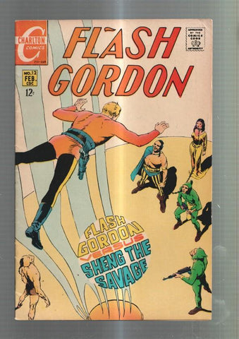CHARLTON COMICS: FLASH GORDON numero 12: sHENG THE SAVAGE