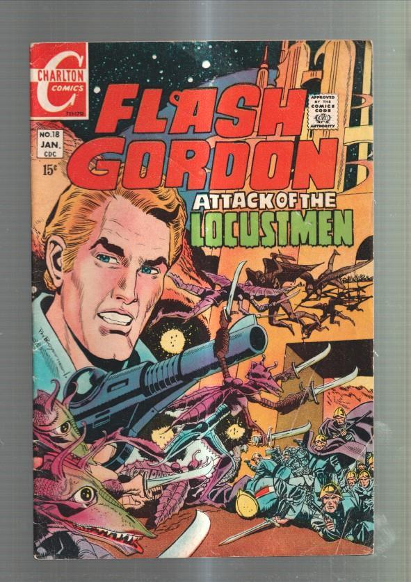 CHARLTON COMICS: FLASH GORDON numero 18: Scourge of the Locust Men