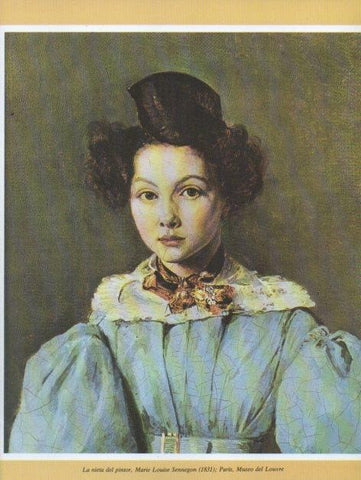 LAMINA V35686: La nieta de pintor Marie Louise Sennegon por Camille Corot