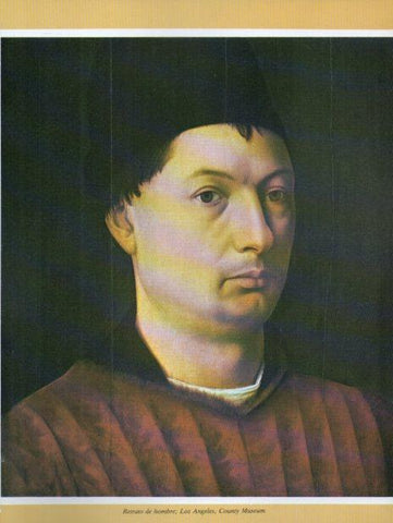 LAMINA V35692: Retrato de hombre por Petrus Chiristus