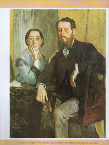 LAMINA V35695: Los duques de Morbilli por Degas