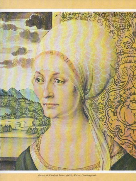 LAMINA V35699: Retrato de Elisabeth Tucher por A. Durero