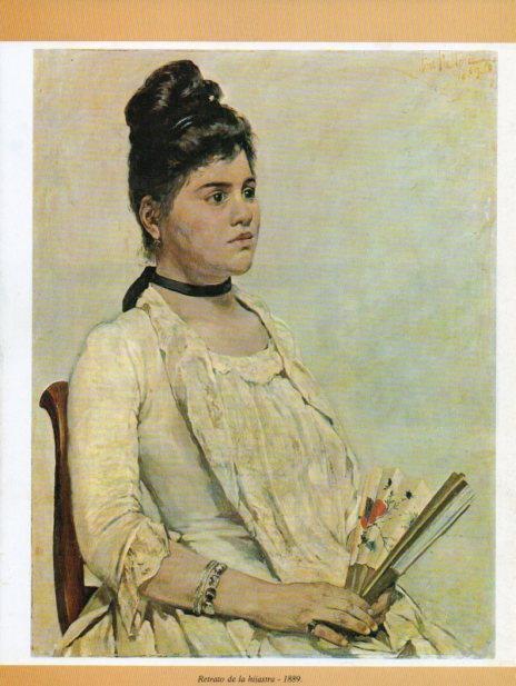 LAMINA V35700: Retrato de hijastra por Giovanni Fattori