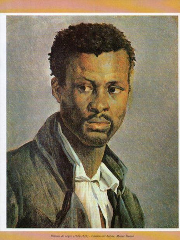 LAMINA V35702: Retrato de negro por T. Gericault