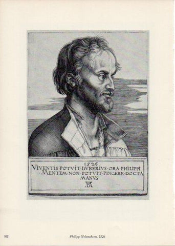 LAMINA V35680: Albrecht Durer. Philipp Melanchton