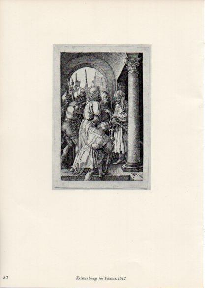 LAMINA V35657: Albrecht Durer. Kristus bragt for Pilatus