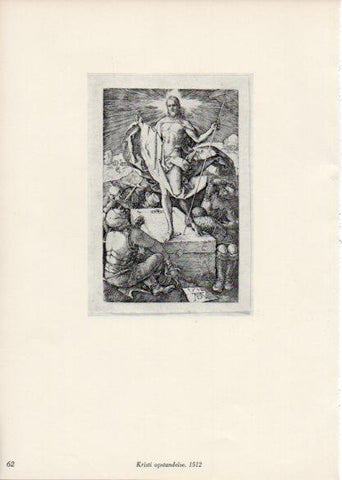 LAMINA V35662: Albrecht Durer. Kristi opstandelse