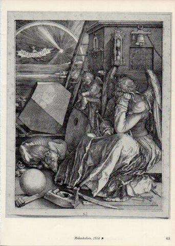 LAMINA V35664: Albrecht Durer. Melankolien